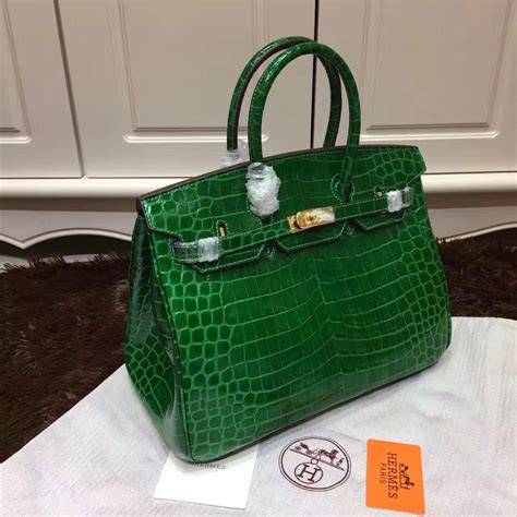 hermes birkin green croc|hermes birkin crocodile diamond.